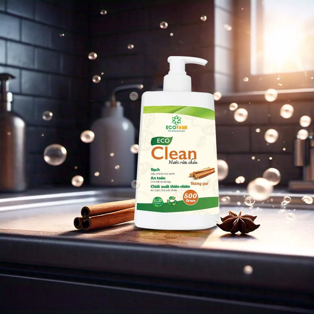 Nước rửa chén Eco Clean hương quế